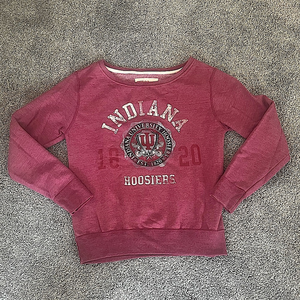 Indiana University Hoosiers crimson crewneck sweatshirt